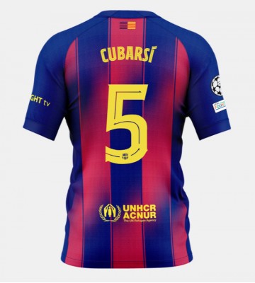 Barcelona Pau Cubarsi #5 Primera Equipación 2025-26 Manga Corta